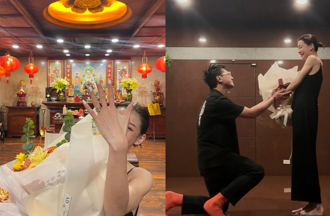 菩薩見證！《棒棒堂》富三代佛堂前求婚 女網紅嬌羞點頭答應