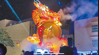 南投 竹山竹藝燈節點燈 雲起龍躍吸睛