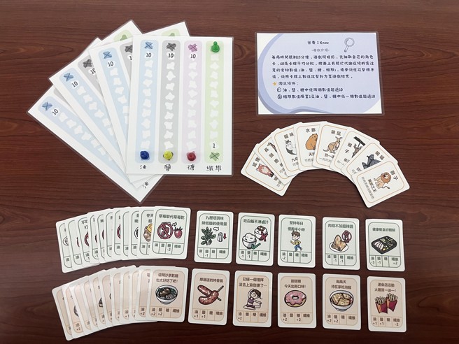 義守大學營養學系設計開發桌遊「營養I know！」，透過遊戲方式讓長輩們輕鬆認識代謝症候群的專業知識。(照片/義守大學提供) 