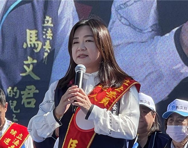 南投一選區立委馬文君痛斥執政黨執政無能，縣黨部只能造謠才會選舉？痛斥對方謊話連篇，若有任何不法就查，不要打烏賊戰。（楊靜茹攝）