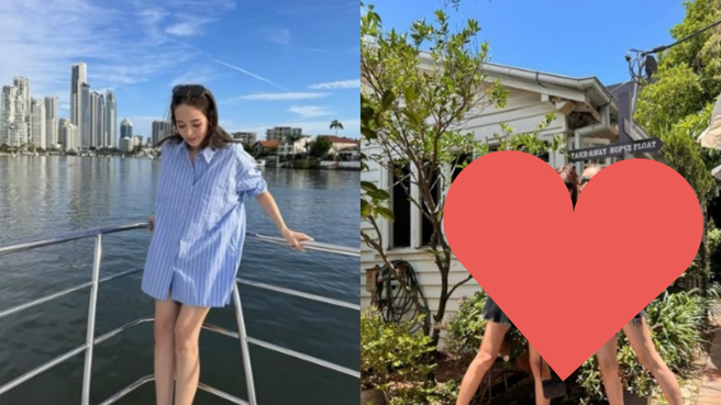 侯佩岑(左)与陶喆老婆江佩蓉同游澳洲。（图／翻摄IG @houpatty、@pennychiangchiang）