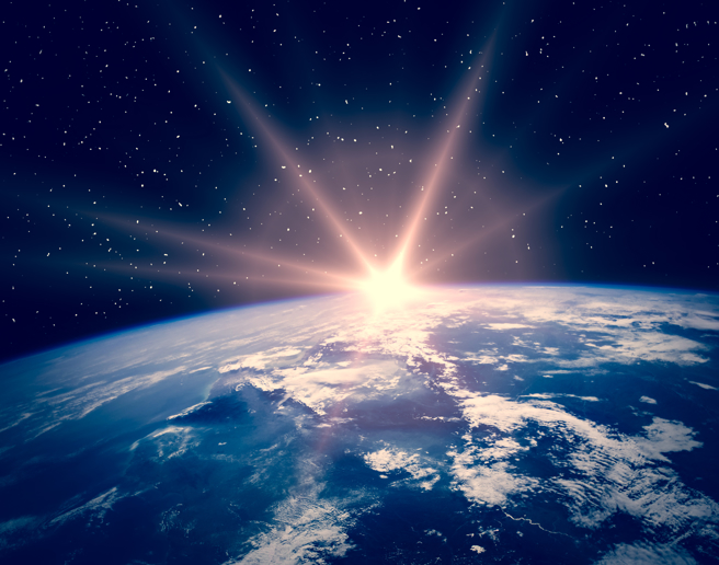 地球將在台灣時間2024年1月3日上午8時38分運行至「近日點」，這是一年中最接近太陽的位置。（示意圖／Shutterstock）