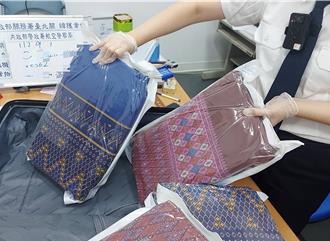 上億元海洛因藏泰國手工編織布 2泰女闖關失敗遭逮