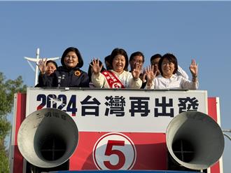 國民黨女力輔選嘉市張秀華 陪車掃急催「集中選票」