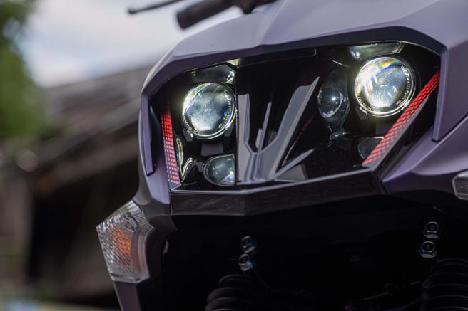 LED 投射式鱼眼头灯。（SYM提供）