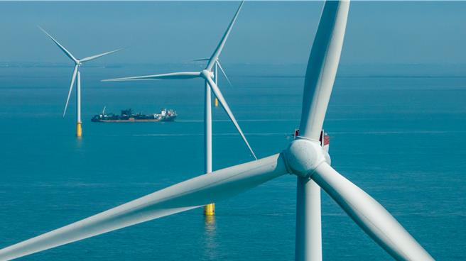 云林的允能风场财务重整计划获经济部点头，开发商天丰新能源宣布，全速赶工于2024年完成。(天丰新能源提供