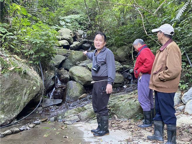 完工後的取水口讓居民用水更方便。（新北市水利局提供）
