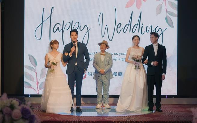《阿叔》林玟谊、柏妍桦出嫁的片段引发观眾讨论，讚嘆两人的婚纱好美。（华视提供） 