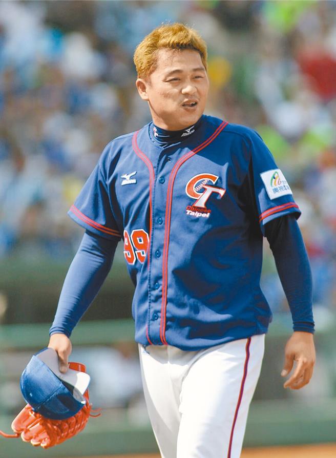 前职棒球星张志家惊传在大陆猝逝，享年43岁，图为2008奥运棒球资格赛中华迎战德国，张志家担任先发投手。（本报资料照片）