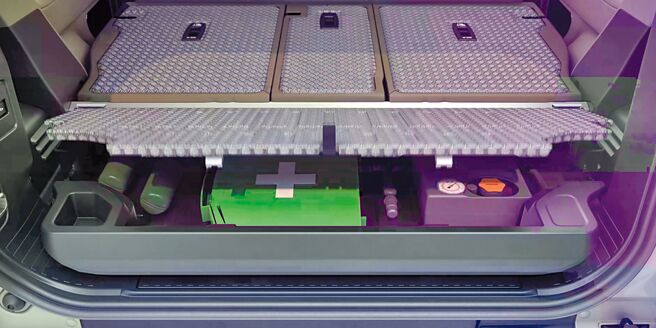 Defender 90将标配行李厢地板平整化套件。（JLR Taiwan提供）