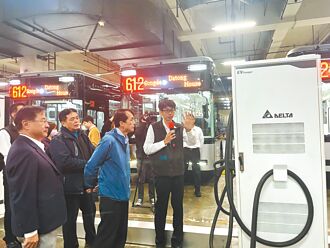 全台首座 台北室內電動公車充電站啟用