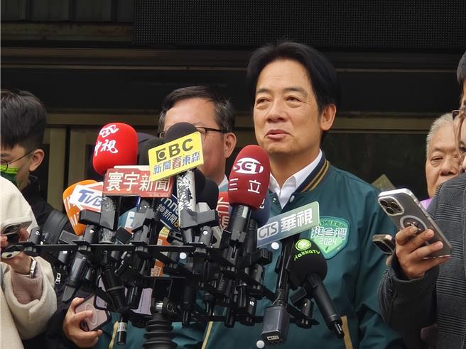 民進黨總統候選人賴清德。（賴佑維攝）