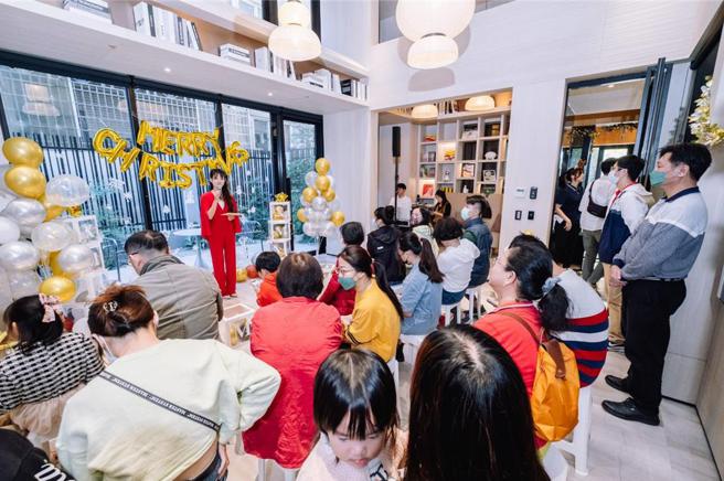 台中品牌建商趁着年节在社区举办各类主题活动，获得住户们热烈的迴响。图／业者提供