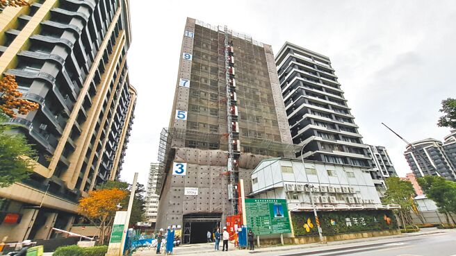 板桥江翠段青年社会住宅建筑外观。（新北市城乡局提供／王扬杰新北传真）