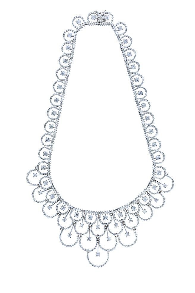 DAMIANI大師系列Juliette茱麗葉白金鑽石項鍊，276萬元。（DAMIANI提供）