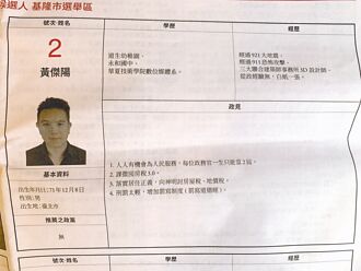 基隆 罚抄道德经 立委候选人政见超狂