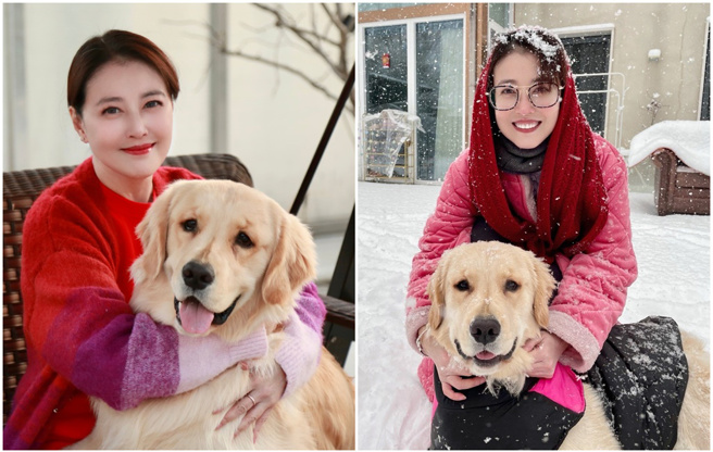 周海媚生前对宠物照顾的无微不至。（图／微博@周海媚工作室）
