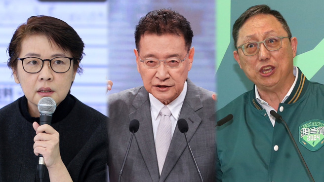 王建煊指出，黃珊珊（左）、趙少康（中）、姚立明（右）之間有一個特別的巧合。（合成圖/中時資料照、台北市攝影記者聯誼會提供）