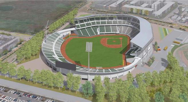 亚太棒球村成棒主球场预计今年8月完工，台南市政府强调，工程查核均相当严谨，驳斥相关爆料是假讯息。（台南市工务局提供／曹婷婷台南传真）