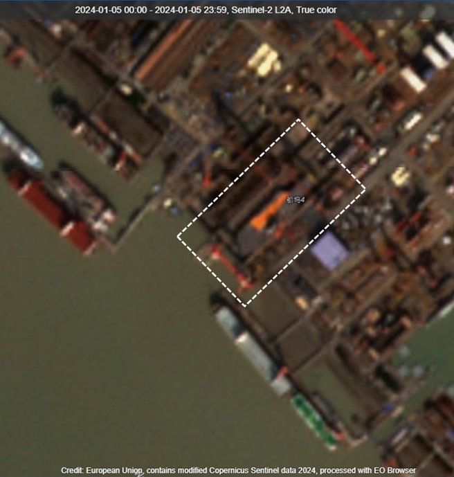 呂禮詩5日在政論節目《新聞大白話》中表示，「福建艦現在在做水下工程之外，另外在做他飛行甲板的塗裝，那個油漆就是防鏽漆，會需要3至4層，再上面漆，面漆上面還有所謂的防滑沙道」。（呂禮詩提供）