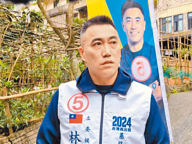 民進黨基隆市立委候選人鄭文婷4日指國民黨基隆市立委候選人林沛祥（見圖）財產申報不實，林沛祥表示，這種「跨越時空抹黑你」的橋段很可笑。（張志康攝）