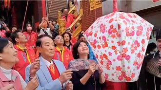 「孔明」出巡七堵慶濟宮 宋楚瑜：得民者昌、失民者亡