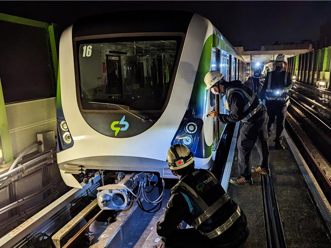 中捷1月6日凌晨进行多重灾害模拟演练，启动共同防灾机制。（中捷公司提供／张亦惠台中传真）