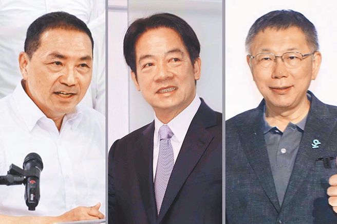 侯、柯抢攻赖本命区，三候选人8日皆至台南车扫。（本报资料照／合成图）