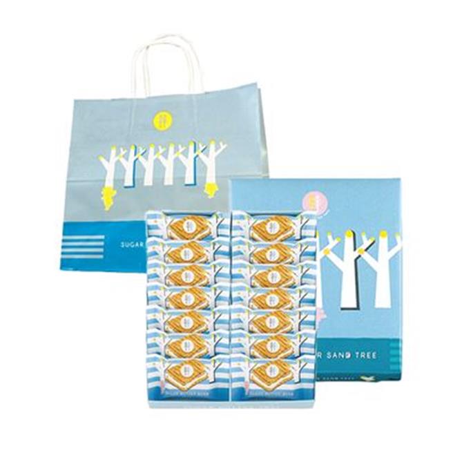 7-11限时推春节礼盒任2件79折，其中「东京砂糖奶油树夹心脆饼14入礼盒」也在优惠内。（7-11提供／朱世凯台北传真）