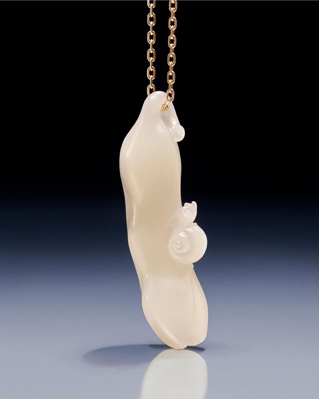 Loewe推出的豌豆小蜗牛吊坠 ，限量5枚（Loewe提供／黄唯淯台北传真）