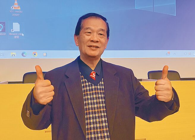 中華大道國際聯合會理事長蔡八來，是全球趨勢大師。（陳淑芬攝）