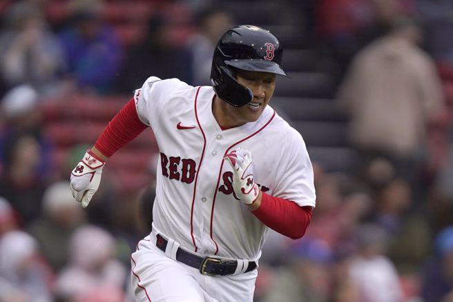 紅襪外野手吉田正尚。（美聯社資料照）