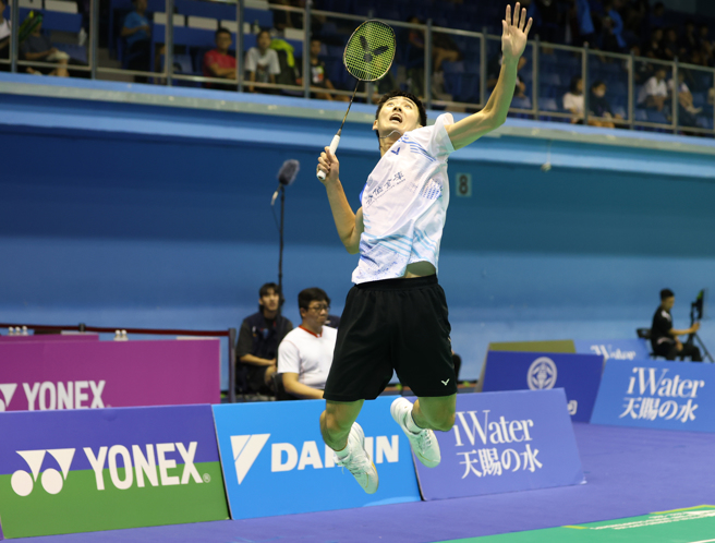 2024第一次全国羽球排名赛男单头号种子王柏崴。（中华羽协提供）