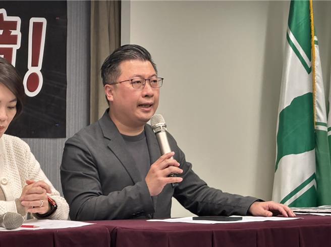 民進黨發言人張志豪。（黃婉婷攝）