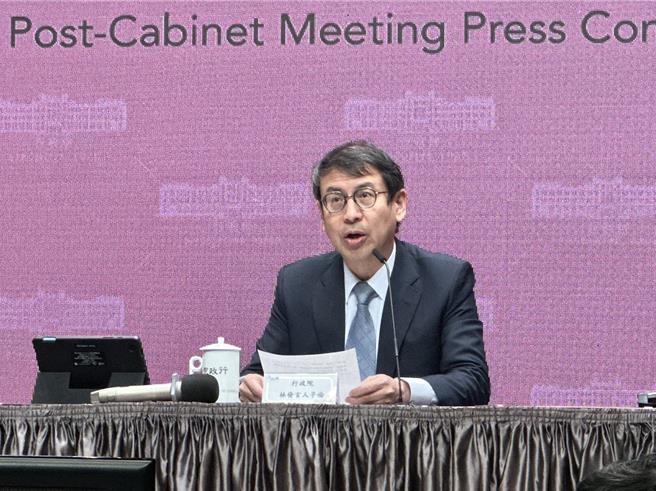 行政院發言人林子倫。（資料照，黃婉婷攝）