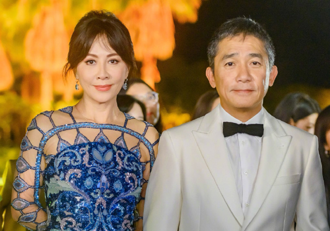 梁朝伟与老婆刘嘉玲性格互补。（图／翻摄自刘嘉玲微博）