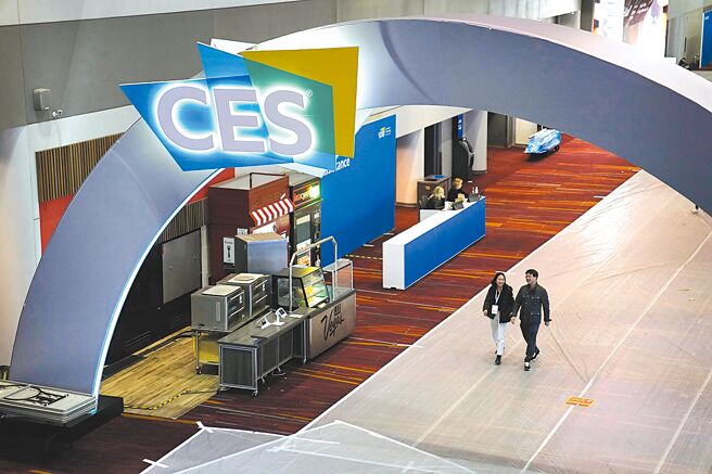 今年CES展于1月7至8日进行为期两天的媒体日，1月9日起正式开放外界参观。图／美联社