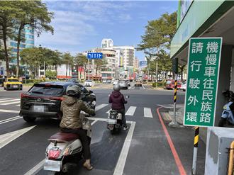 機車族注意！台南圓環明起全面取消機車可紅燈右轉