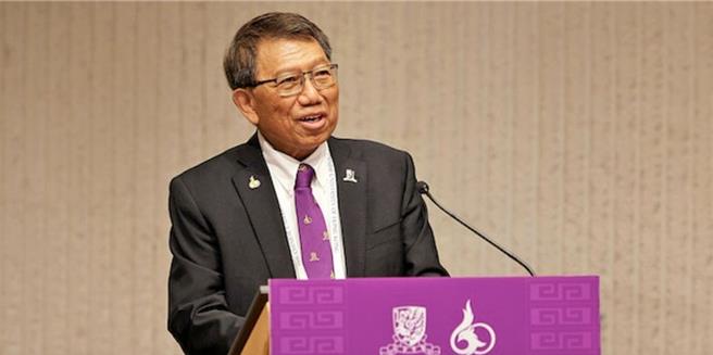 2023年12月9日，中大校长段崇智出席「钻禧校庆活动：大学校长论坛」活动。（香港中文大学官网）