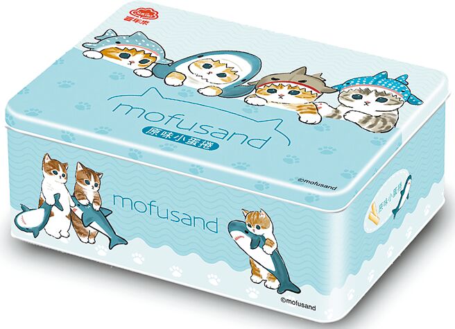 爱买独家喜年来猫福珊迪原味小蛋卷礼盒，399元。（爱买提供）