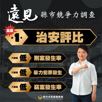 臺中治安全國優等