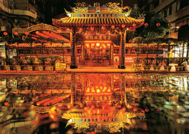 臺湾省城隍庙也将响应灯节妆点灯饰。（图／台北市观光传播局）

