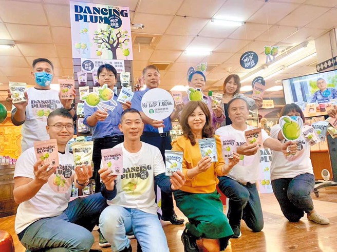 「DANCING PLUM梅子跳舞」首波梅子产品主打100公克轻巧包七种经典口味梅。（图／南投县信义乡农会提供）