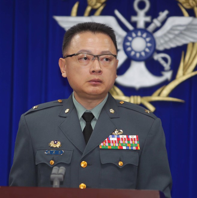 国防部发言人孙立方。（资料照片）