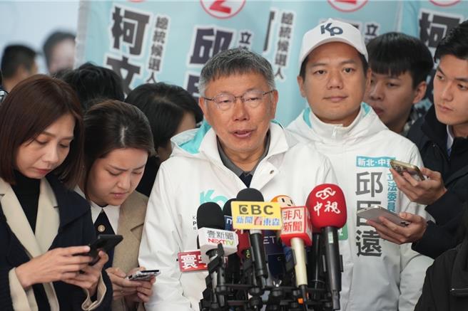 民眾黨總統候選人柯文哲。（民眾黨提供／楊亞璇台北傳真）