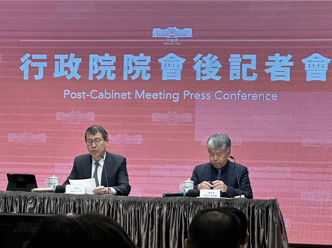 行政院发言人林子伦。（黄婉婷摄）