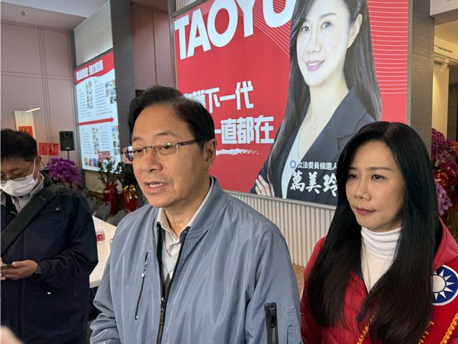 徐耀昌千字長文怨國民黨不幫忙，桃園市長張善政11日為萬美玲輔選時受訪否認沒有伸出援手。(蔡依珍攝)