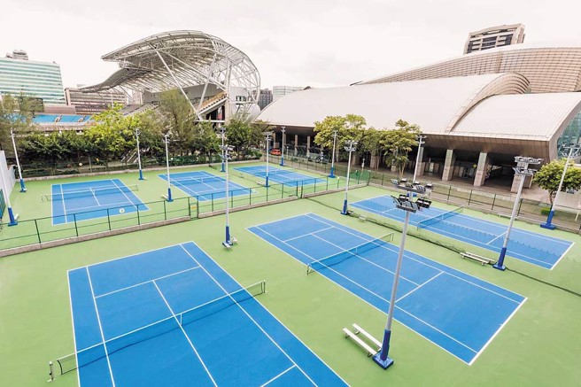 臺北网球场。（图／臺北市体育局提供）