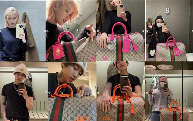 Jay Park學IU的貼文拍照。（摘自Jay Park、IU IG）