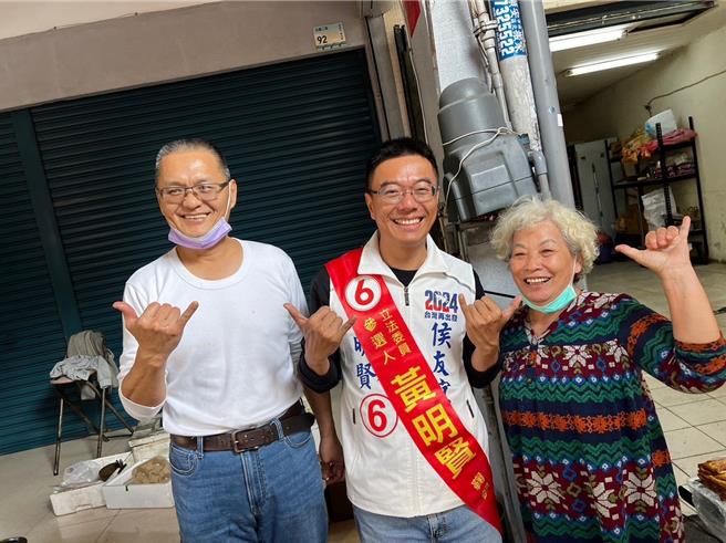 屏北立委候选人国民党籍黄明贤配合侯康的废死议题，呼吁选民守住司法正义。（黄明贤阵营提供／谢佳潾屏东传真）